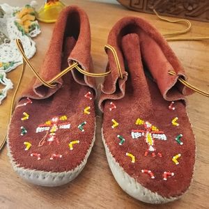 Vintage Guilfair Original Moccasins Guilmox Leather Soft Suede